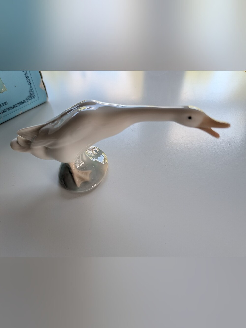 Vintage Lladro Long Neck White Goose Duck Figurine Made In Spain